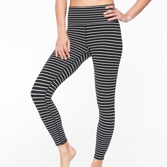 Pants - Athleta Elation Virasana Stripe 7/8 Tight